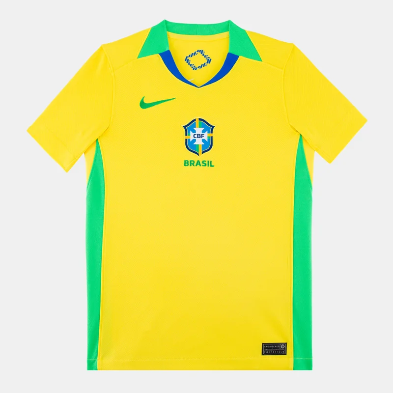 Nike Kids' Brazil 2025 Home Replica Football Jersey (Women's Team)